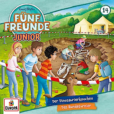 Fünf Freunde Junior 14 - Der Diosaurierknochen/Hundeturnier